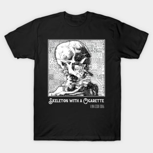 Skeleton with a Cigarette Van Gogh 1886 T-Shirt